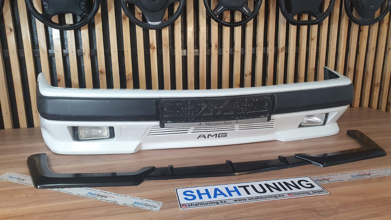 Сплиттер под передний бампер W124 AMG GEN1 SHAH Custom опционально MERCEDES-BENZ