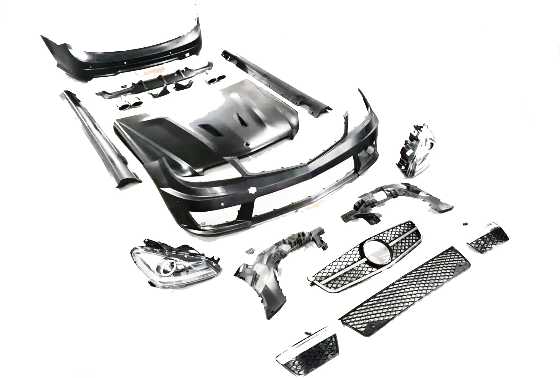 Комплект обвеса Mercedes W204 C63 AMG (рестайлинг) (C-Класс) 2008-2011