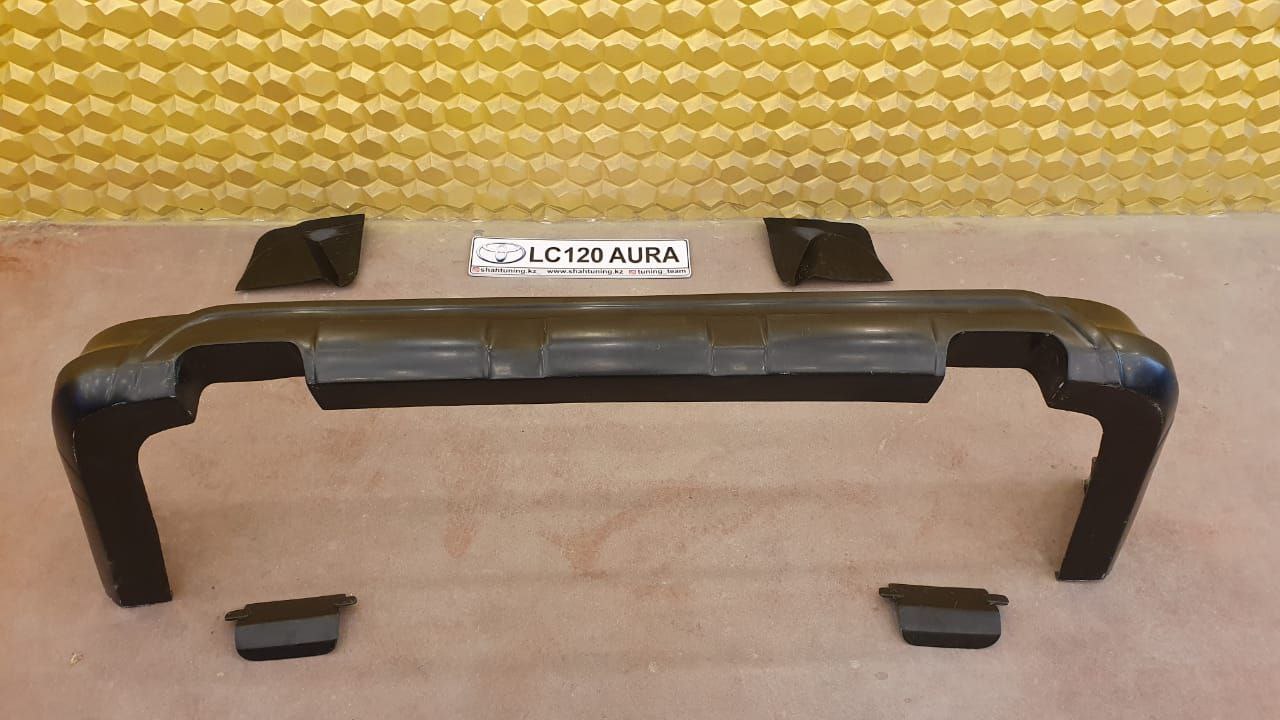Накладка на задний бампер AURA Toyota Land Cruiser Prado 120 (не оригинал)