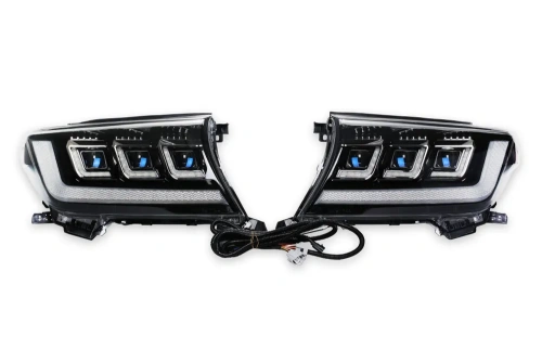 Фары передние Toyota Land Cruiser 200, стиль LC300 2008-2015