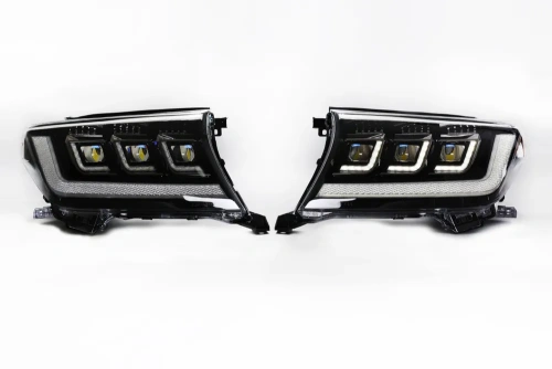 Фары передние Toyota Land Cruiser 200, стиль LC300 2008-2015